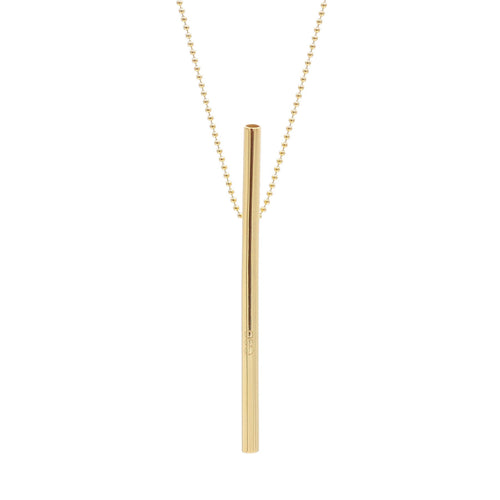 OOVO gold vocal straw phonation necklace