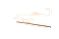 OOVO Straw Necklace in 18k Rose Gold Vermeil