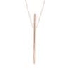 Oovo Vocal Straw Necklace Rose Gold