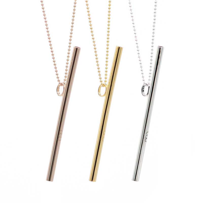 OOVO Vocal Straw Necklace Gold