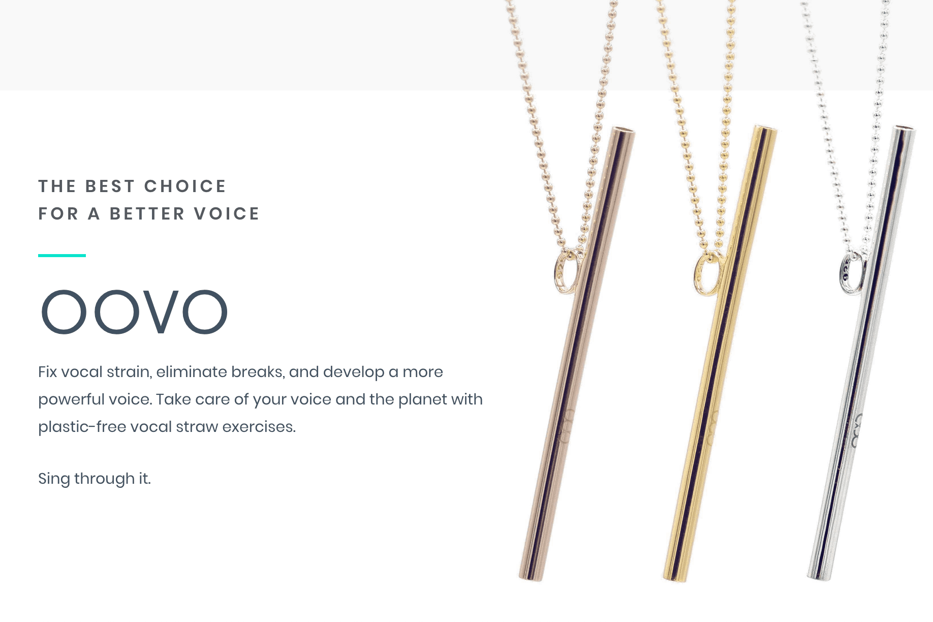 OOVO, Vocal Straw Necklace & Sing Ring